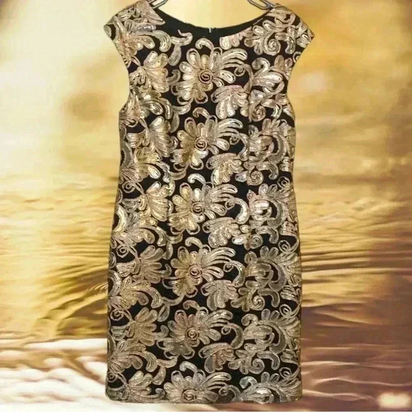 Betsy Adams NWT Holiday Season Party Sheath  Dress Size 10 - Picture 4 of 8